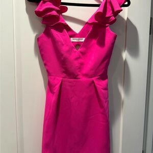 Amanda Uprichard Fuchsia Mini Dress
